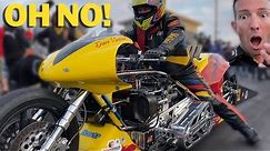 TOP FUEL MOTORCYCLE GONE WRONG!