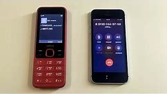 iPhone 5se vs Nokia 150 Incoming call & Outgoing call