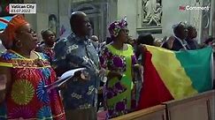 El papa dedica una misa en Roma a la comunidad congoleña tras tener que cancelar su viaje