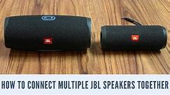 How to Connect Multiple JBL Speakers Together