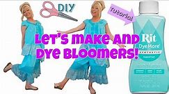 How To Upcycle Bloomers and Use Dye For Synthetic Fabrics