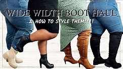 COME ON BOOTS 👢 WIDE WIDTH BOOT HAUL & HOW TO STYLE THEM! | PLUS SIZE FASHION | FROM HEAD TO CURVE