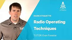 1.1 Radio Operating Techniques | Best Practice for Radio Users | Tait Radio Academy