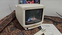 1988 SONY 8" Trinitron Color TV Model KV-8AD10 Mini Retro Gaming works well! With Remote & Manual!!