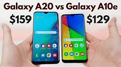 Samsung Galaxy A20 vs Galaxy A10e - Who Will Win?