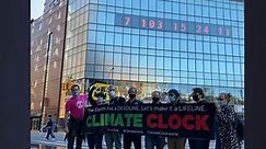 Climate crisis countdown clock unveiled in NYC