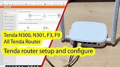 How to setup and configure tenda wireless router step by step