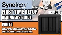 Synology NAS Setup Guide Part I - 2021/2022 - DSM 7 - RAID - VOLUMES - SHARES - MAPPED DRIVES
