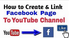 How to create and link Facebook page to YouTube channel 2022 | Link YouTube channel to Facebook page