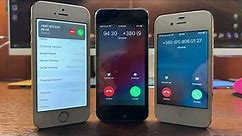 iPhone SE 2016 vs iPhone 5s 2013 vs iPhone 4s 2011 Normal & Vibration Incoming Calls Standing