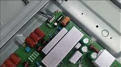 Samsung plasma tv PN58B550T2F turns on then off powerboard repair step by step