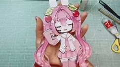 Movable Paper Figure Hatsune Miku Material Pack Tutorial | DIY | Draw so easy Anime