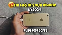 How to Fix Lag on iPhone ( 6/ 6s/ 7/ 8/ XR )Low End | iPhone 6s PUBG Performance in 2024 | PUBG Test