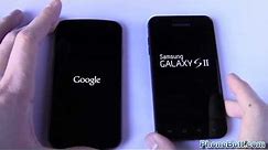 Galaxy Nexus vs Samsung Galaxy S2 - Boot Up Test