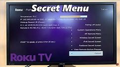 How To Open Roku TV Secret Menu