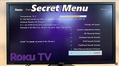 How To Open Roku TV Secret Menu