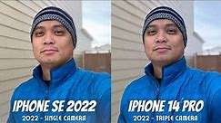 iPhone SE 2022 vs iPhone 14 Pro camera shootout! (Apple Midrange vs Flagship!)