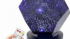 Galaxy Star Night Light Sky Projector, LED Stars Original Home Planetarium 3 Colours Adjustable Lights Remote Control Rotating Rechargeable