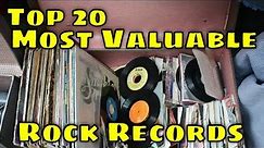 Top 20 Most Valuable Vintage Rock Records