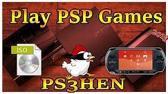 How To Play PSP Games With PS3Hen v2.2.1 And CFW PS3 2019
