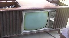 1967 RCA Color Television Analysis Tuner and Amp Repair High Hour TV Set