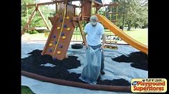 How to install a rubber mulch pit
