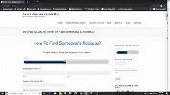 FIND INFORMATION ON PEOPLE FOR FREE | PEOPLE SEARCH