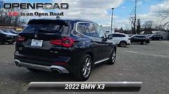 Certified 2022 BMW X3 xDrive30i, Morristown, NJ 67114A