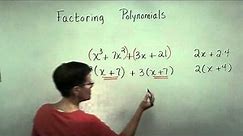 Introductory Algebra - Factoring - 4 Terms by Grouping