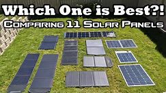 Portable Solar Panel Comparison, 11 Different Models! Sunpower, Baldr, Rockpals, Bluetti, and More!