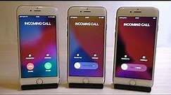 Apple iPhone 6s vs 7 vs 8 Incoming Calls Ringtones