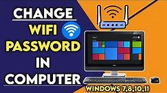 How to change wifi password in computer windows 10 | Change Wi Fi Password