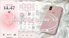 unboxing iphone xs in 2023 aesthetic (gold, 512gb) ☁️🌷