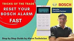 Reset Bosch Alarm System to factory settings Ep: 101(part 1 of 5)