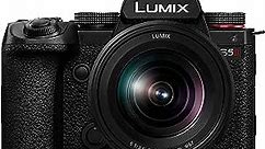Panasonic LUMIX S5II Mirrorless Camera, 24.2MP Full Frame with Phase Hybrid AF, New Active I.S. Technology, Unlimited 4:2:2 10-bit Recording with 20-60mm F3.5-5.6 L Mount Lens - DC-S5M2KK Black
