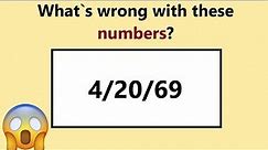 4/20/69 - actual meaning of these numbers!