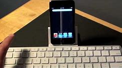 iPad Keyboard Dock with iPhone and iPod Touch: Demo