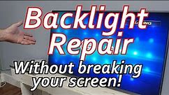 How to Fix White Spots Without Cracking your LCD Screen! LG TV Backlight LED Lenses Repair 50LB5610