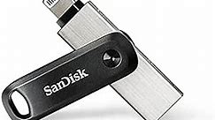 SanDisk 256GB iXpand Flash Drive Go for iPhone and iPad - SDIX60N-256G-GN6NE, Black