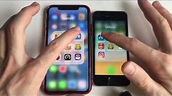 iPhone X vs iPhone SE ! 2018!