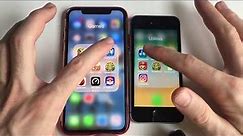 iPhone X vs iPhone SE ! 2018!