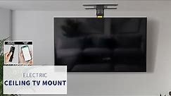 MOUNT-E-FD70S Black Electric Flip Down / Swivel Ceiling TV Mount by VIVO