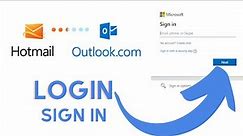 How to Login Hotmail Account? Hotmail Email Login-Sign In | Microsoft Outlook