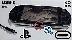 USB type C + charging mod on Playstation portable PSP 3004