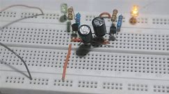 How to construct two stage flasher circuit for hobby electronics using Transistors