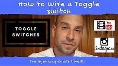 How to wire a toggle switch , ( on-off 2 prong ) easiest best explanation, 2020