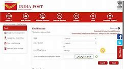 Find all India Pincode based on village or locality or city name from India post site