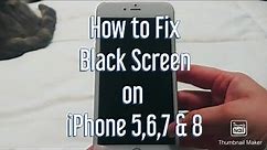 How To Fix a Frozen or Black Screen on A iPhone 6, 7, 8 & Plus