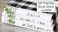 HOW TO MAKE Decorative Book Stacks