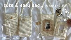 the EASIEST way to crochet a phone bag with cardholder | beginner-friendly tutorial